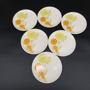 Noritake Zinnia Bread Plates Vintage Set of 6